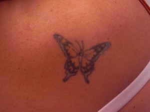 Butterfly Tattoo Touch-up BEFORE